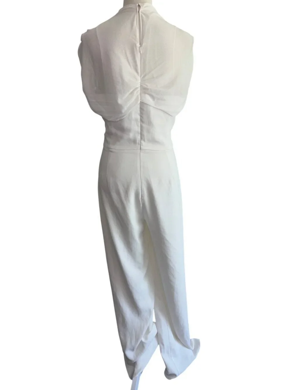 Amanda Uprichard x REVOLVE Evianna Jumpsuit in Ivory Large Womens Pants Suit Out